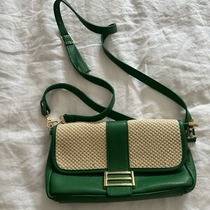 Green and Cream Women's Bag